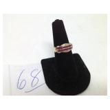 10K GOLD & RUBY RING