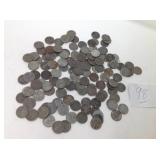 127) STEEL WAR TIME PENNIES