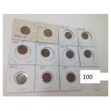 11) EARLY WHEAT PENNIES