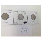 BUFFALO NICKLES..1917D,1925D,1937
