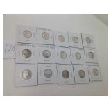 15 PROOF JEFFERSON NICKELS-INCLUDES 2004 PEACE