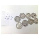 8 SILVER QUARTERS