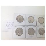 6 UNC.KENNEDY HALFS 1971-1996D