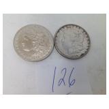 1886 & 1896 MORGAN SILVER DOLLARS