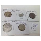 1899 5ORE, 1916 SILVER 10 ORE, 1967/1968 KRONA