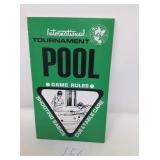 INTERNATIONAL POOL GAMES RULE BOOK