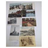 9 OLD POST CARDS,CANCELLED POST MARK 1908-1913