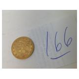 1881 US FIVE DOLLAR GOLD