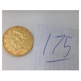 1881 US $10 DOLLAR LIBERTY