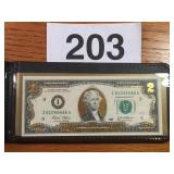 JEFFERSON TWO DOLLAR LEGAL TENDER NOTE