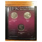JFK HALF DOLLAR MINT MARK COLLECTION