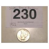 SILVER PEACE DOLLAR....1922