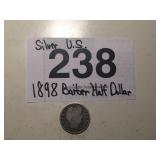 SILVER U.S. BARBER HALF DOLLAR....1898