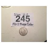 SILVER U.S. MORGAN DOLLAR...1921-S