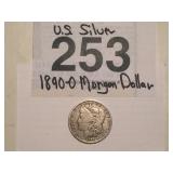 U.S. SILVER MORGAN DOLLAR.....1890-O