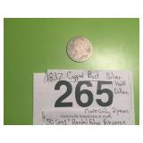 1837 CAPPED BUST SILVER HALF DOLLAR