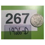 1926-D SILVER U.S. PEACE DOLLAR