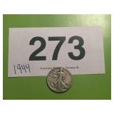 1944 WALKING LIBERTY HALF DOLLARS