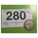 PANAMA SILVER DOLLAR.....1931
