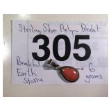 STERLING SILVER ANTIQUE PENDANT