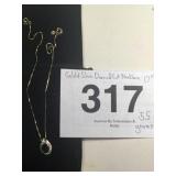 GOLD & SILVER DIAMOND CUT NECKLACE