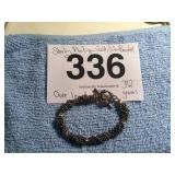 STERLING ANTIQUE GOLD/SILVER BRACELET..34.2 GRAMS