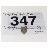 VINTAGE "VIRGIN MARY" STERLING MEDAL...2.9 GRAMS