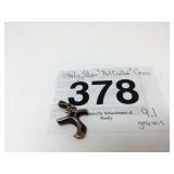 STERLING SILVER "ART CRAFTED" CROSS...9.1 GRAMS