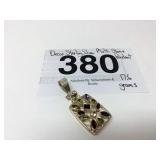 DECOR STERLING SILVER MULTI STONE PENDANT