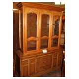 DREXEL LIGHTED CHINA CABINET 56 X 79 X 19