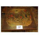 PAINTED ART WORK FOLDING TABLE