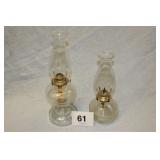 2 OIL LAMPS  17-1/2