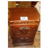 ORNATE CARVED FILING CABINET 22X32X16