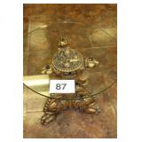 GLASS TOP TABLE...21-1/2 X 19