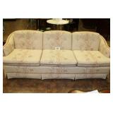 BEIGE & MAUVE SOFA 87 X 35