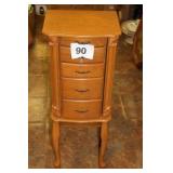 JEWELRY ARMOIRE  13-1/2 X 37 X 10