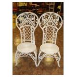 2 WICKER CHAIRS....46" TALL