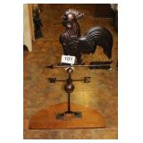 METAL ROOSTER WEATHER VANE   44"