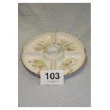 HANDPAINTED PLATTER BY THELMA  AKEN, LOCAL ARTIST