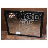 MILLER BEER MIRROR....32X25