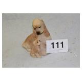 SANDICAST ANIMAL COCKER & PUP, BUFF...10X8