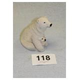 SANDICAST ANIMALS POLAR BEAR & CUB...9X6