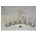 BUICK PITCHER & GLASSES