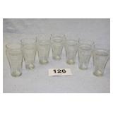 7 COKE SODA GLASSES