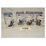 4 NORMAN ROCKWELL CUPS