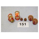 3 PAIRS SALT & PEPPER