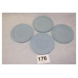 4 FENTON PLATES, N.D. 1776-1976