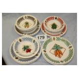 15 VEGETABLE PLATES & BOWLS