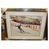FRAMED LITHOGRAPH, ROSI MITTERMAIDR - OLYMPICS