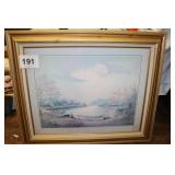 FRAMED PRINT ROBERT COLLINS...29X35
